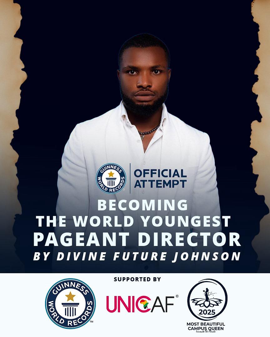 DIVINE FUTURE JOHNSON Launches Guinness World Records Attempt to Become World’s Youngest Pageant Director
