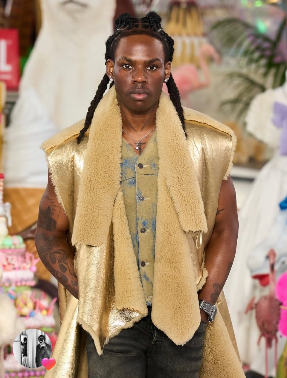 Rema makes a commanding debut for Diesel at Milan Fashion Week